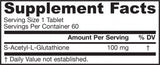 S-acetil L-glutation 100 mg - 60 comprimate