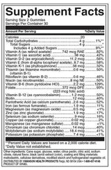 Multi Gummies - Zmeura 60 bomboane jeleu