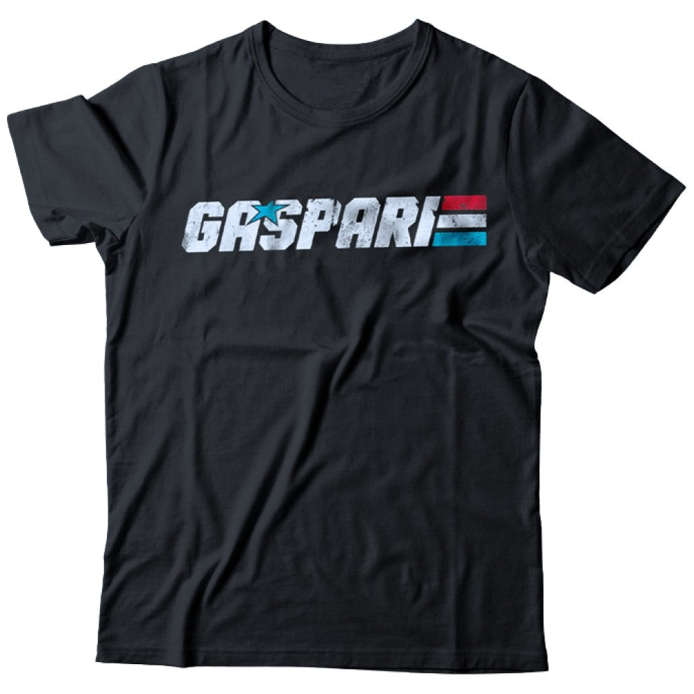 Tricou / Logo Gaspari Alb - Negru