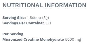Creatina monohidrat - 250 de grame