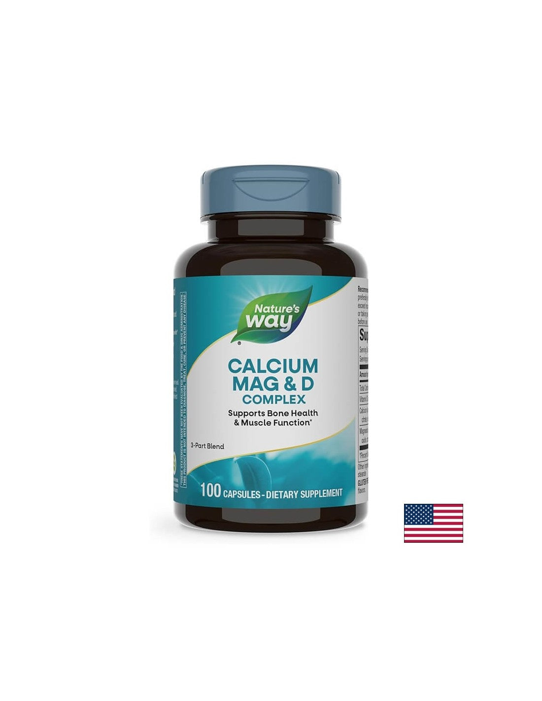 Calciu, Mag &amp; Vit D - 100 capsule