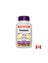 Cinnamon - For balanced blood sugar levels, 150 mg x 60 capsules