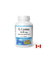 Herpes simplex, osteoporoză și sănătate cardiacă - L-lizină, 1000 mg x 120 comprimate