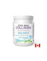 Colagen bovin hidrolizat, cu acid hialuronic, glutamină și biotină - Total Body Collagen™, 500 g Natural Factors