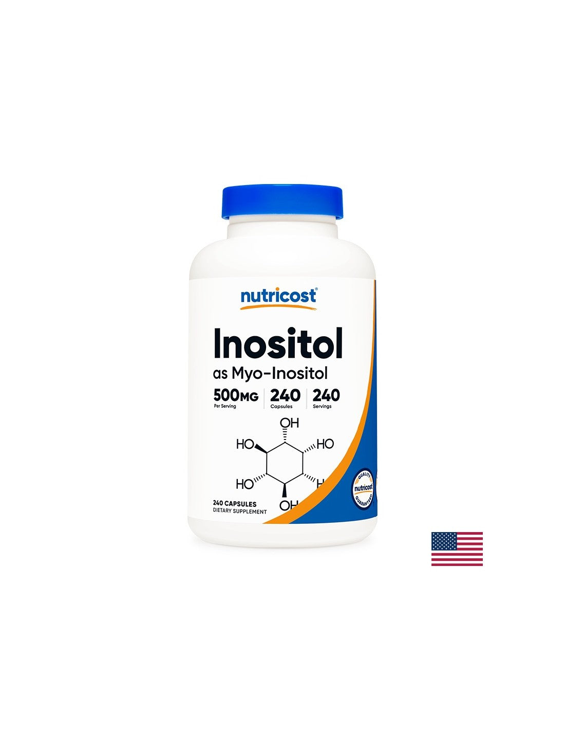 Dezechilibru hormonal - Inozitol (Myo Inozitol/Vitamina B8), 500 mg/240 capsule Nutricost