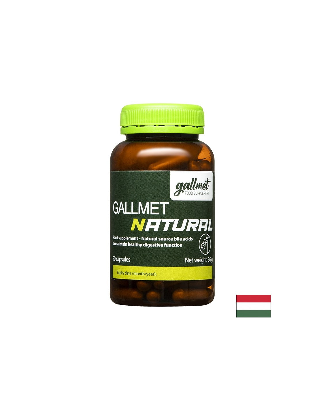 Digestie - Bilă de bou 125 mg, 90 capsule GALLMED