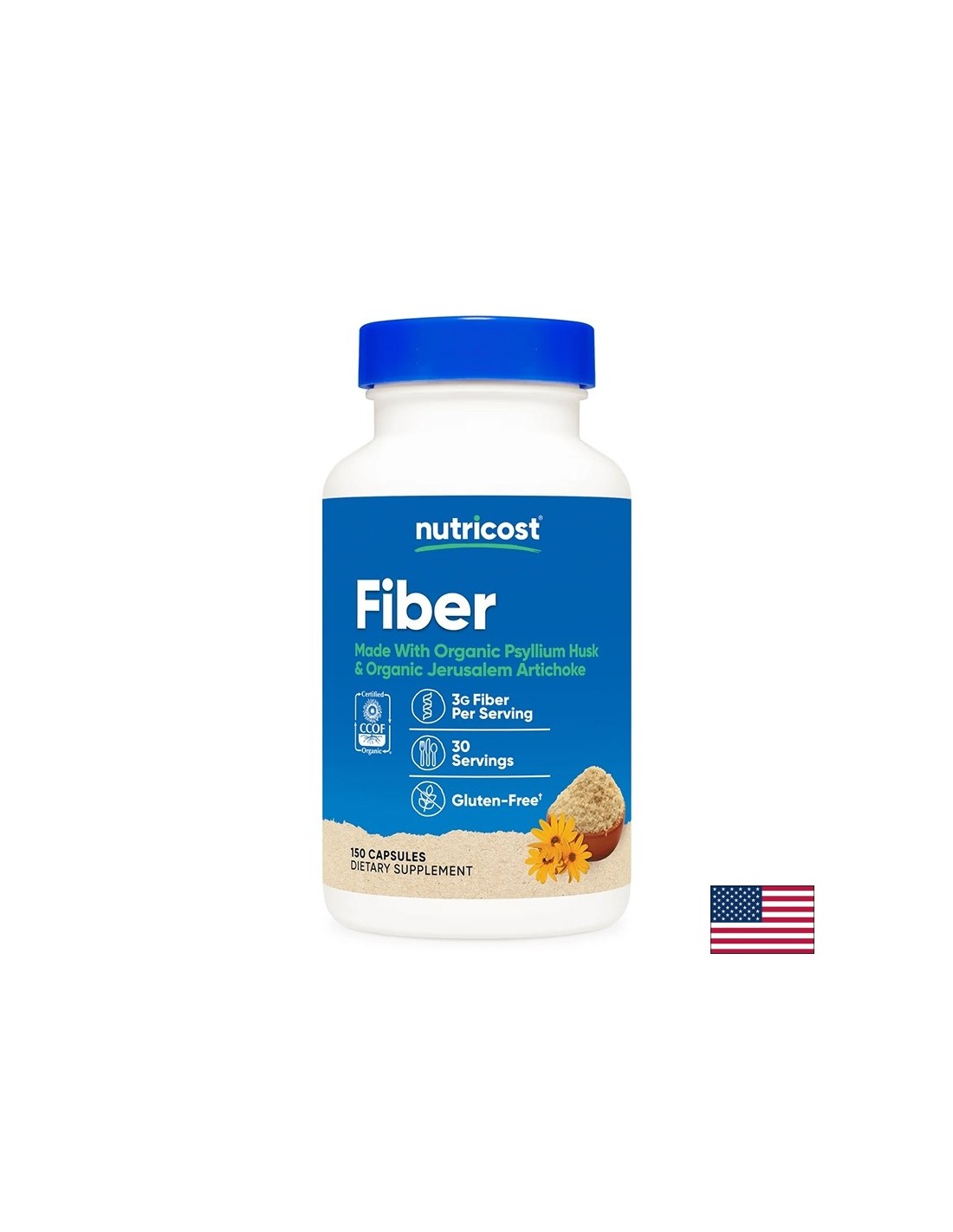 Coajă + Anghinare de Ierusalim (măr de pământ) - Confort intestinal și fibre pentru o digestie bună, 150 capsule