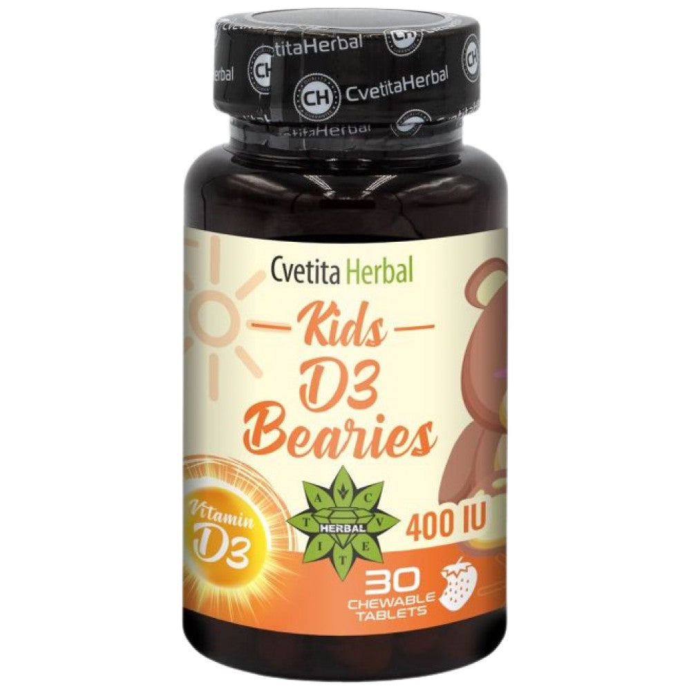 Kids D3 Bearies 400 UI 30 tablete