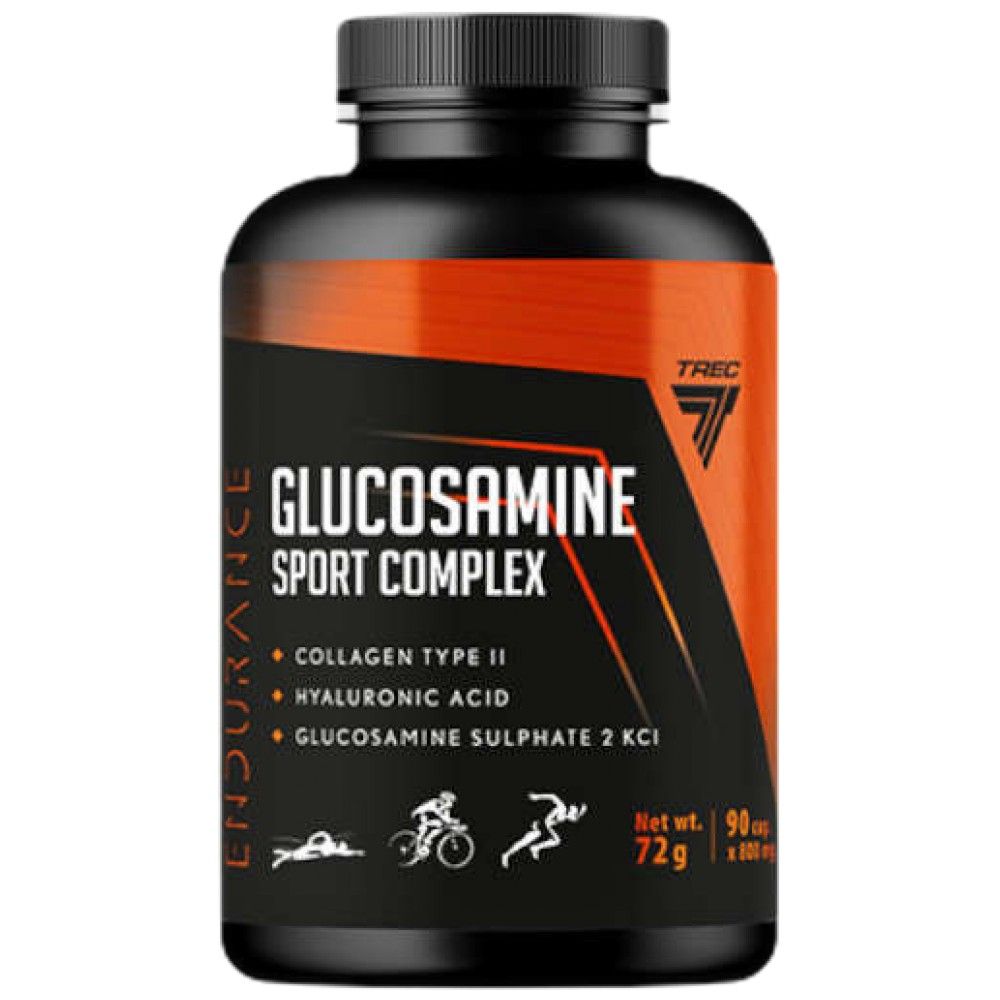 Glucozamină Sport Complex | cu Acid Hialuronic &amp; Colagen Tip II - 90 capsule
