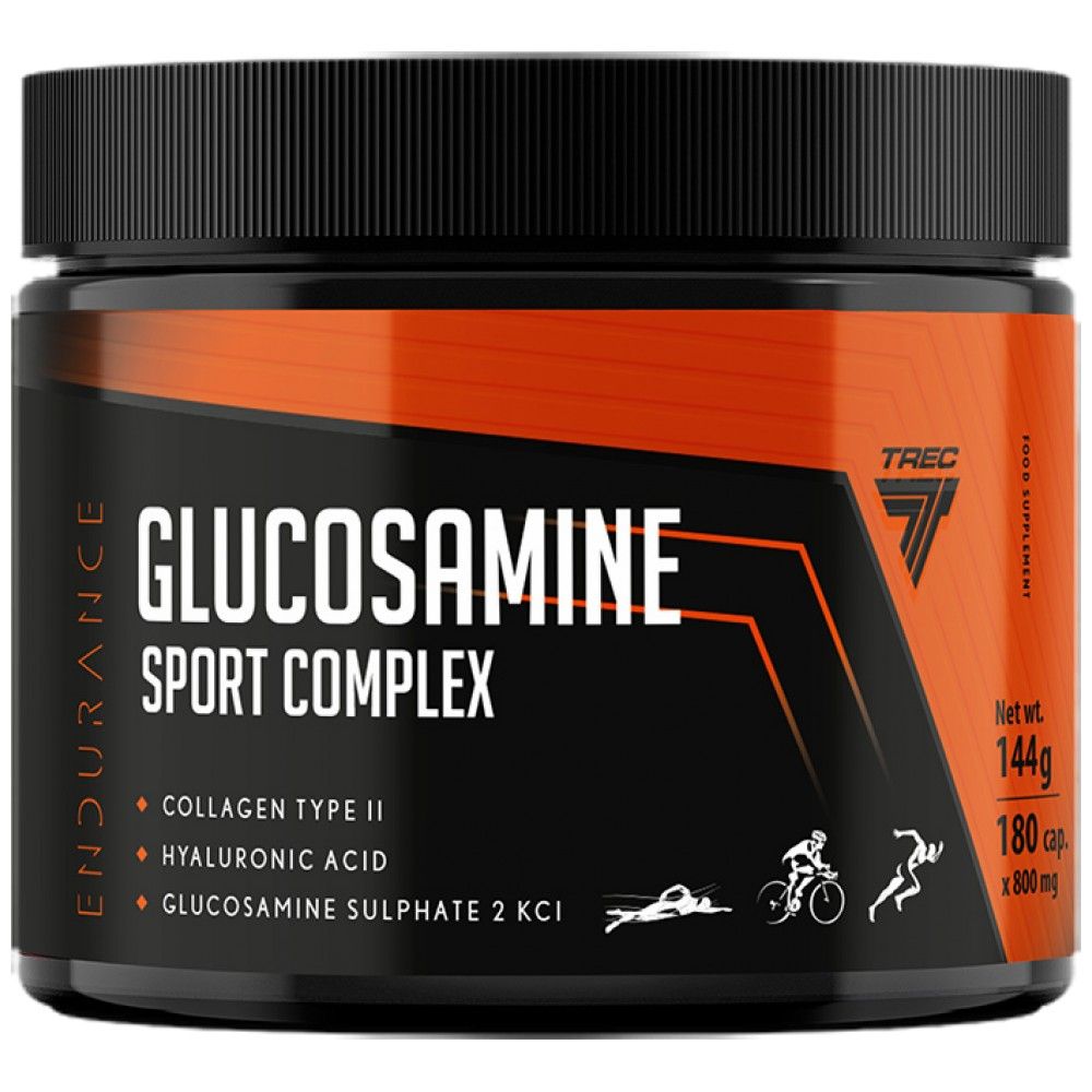 Glucozamină Sport Complex | cu Acid Hialuronic &amp; Colagen Tip II - 180 capsule