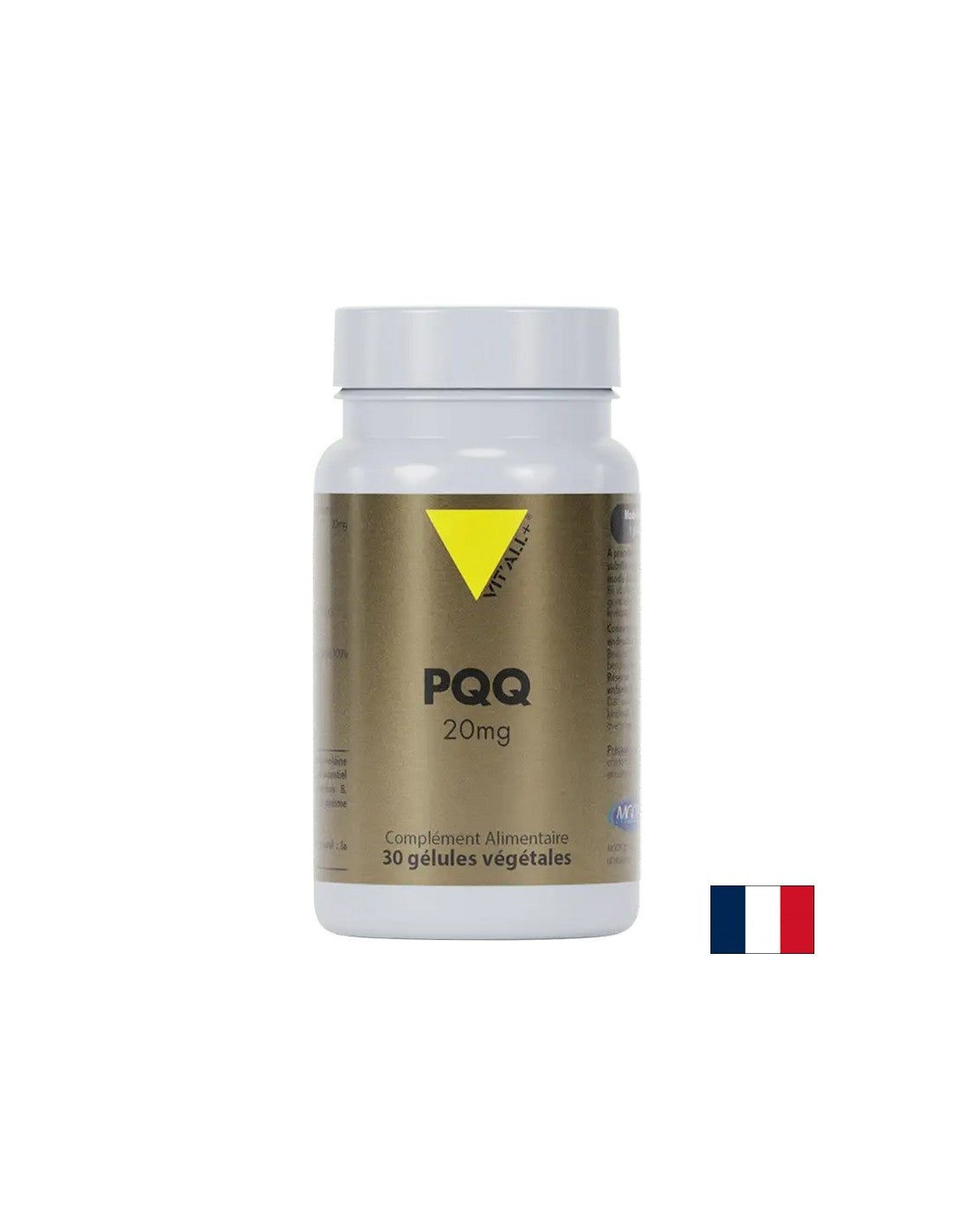 Sănătate celulară, funcție cardiacă și cerebrală - Pirolochinolină chinonă PQQ, 20 mg, 30 capsule