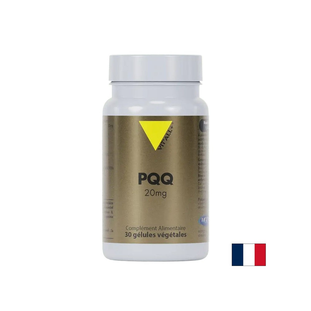 Sănătate celulară, funcție cardiacă și cerebrală - Pirolochinolină chinonă PQQ, 20 mg, 30 capsule