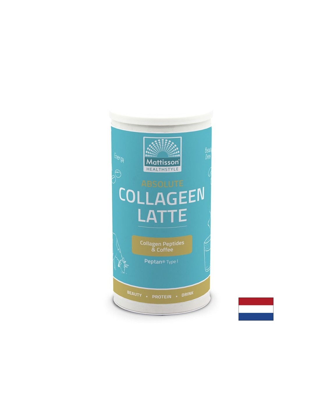 Collagen Latte - băutură instant cu aromă de cappuccino, 180 g pudră