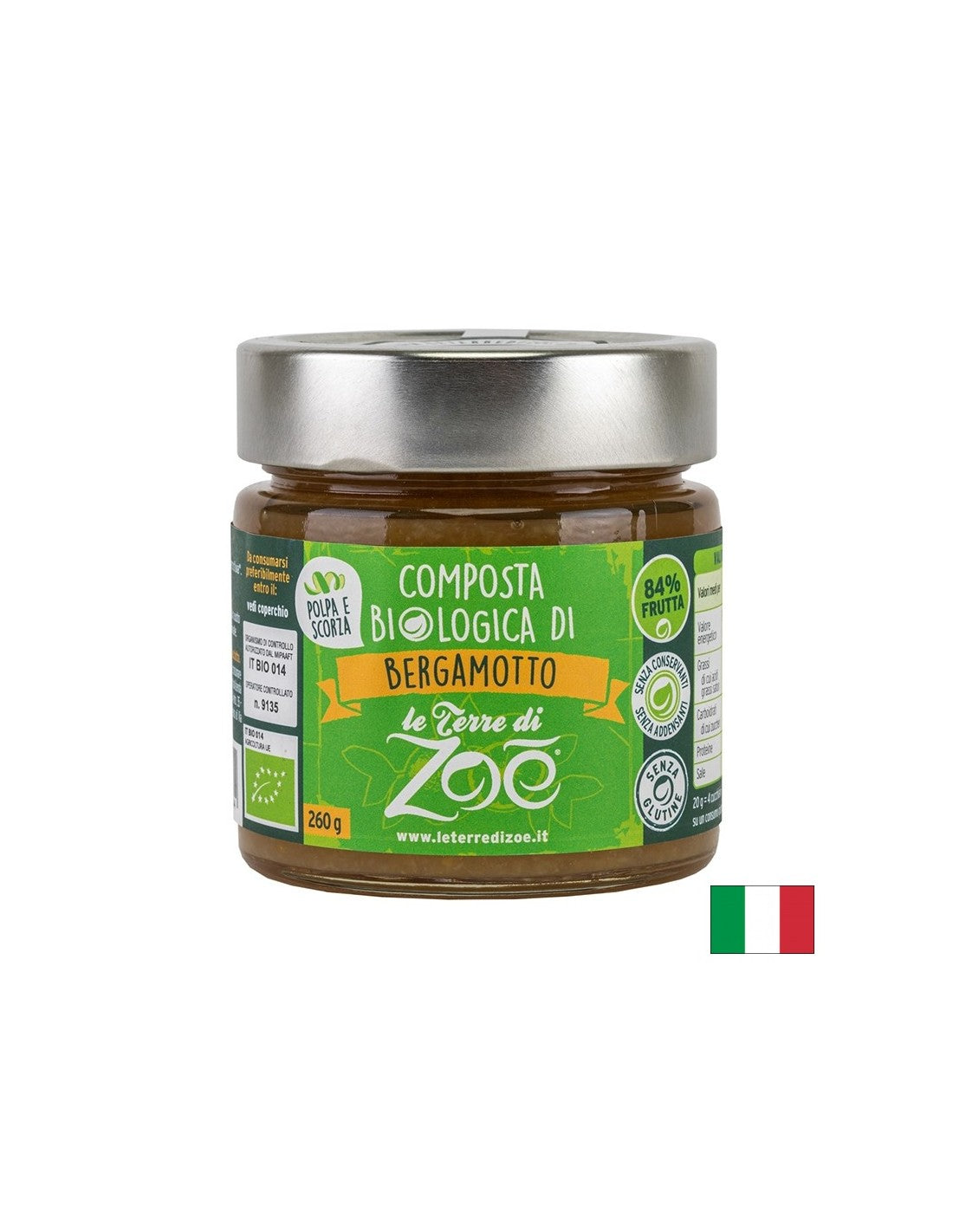 Dulceață de bergamotă bio, 260 g