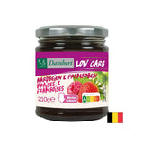 Dulceață de zmeură și căpșuni cu conținut scăzut de zahăr și carbohidrați, 210 g