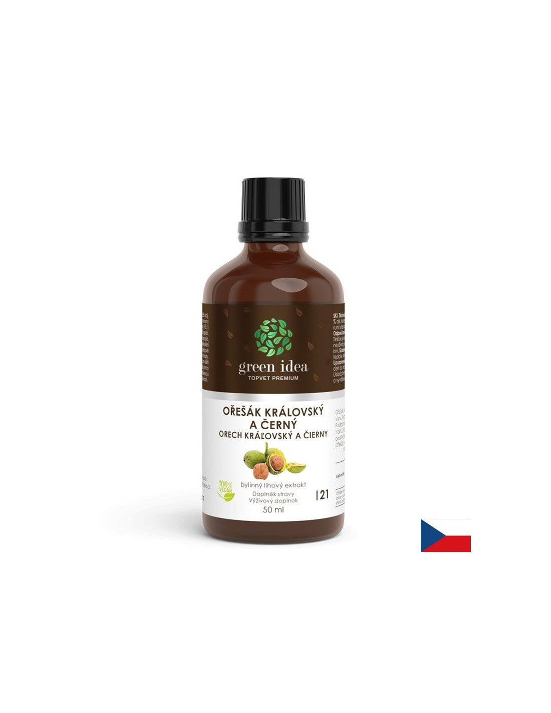 Controlul glicemiei și al colesterolului - Nucă, tinctură de 50 ml