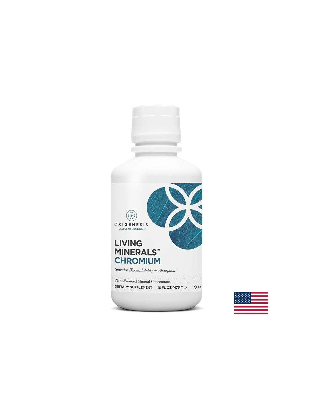 Controlul glicemiei - Living Minerals Liquid Chromium, 473 ml