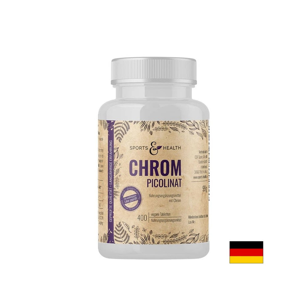 Controlul greutății și al glicemiei - Crom (picolinat), 200 µg x 400 comprimate