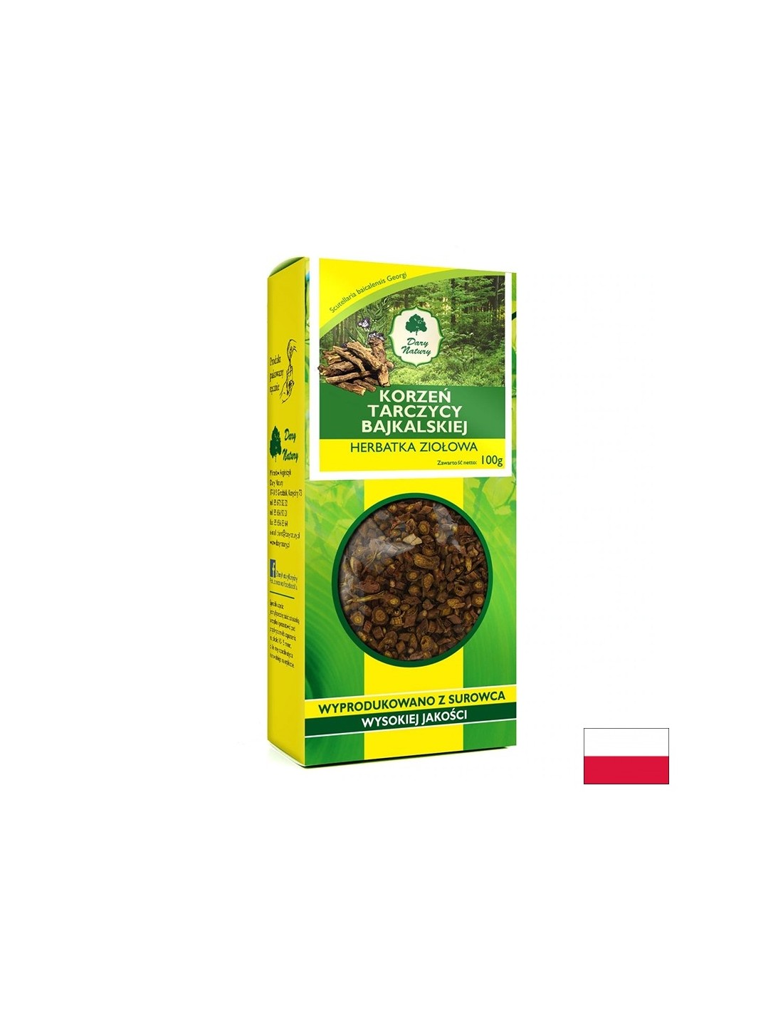 Rădăcină de calotă Baikal, 100 g