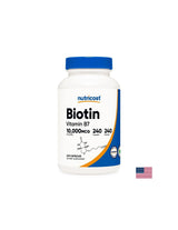 Păr și piele - Biotină (Vitamina B7), 10000 µg x 240 capsule