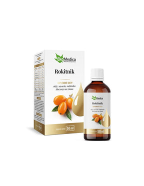 Hair and skin - Sea buckthorn oil (sea buckthorn), 50 ml - Nutra Best Europe