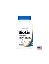 Păr, piele și unghii - Biotină, 5000 µg x 150 capsule softgel