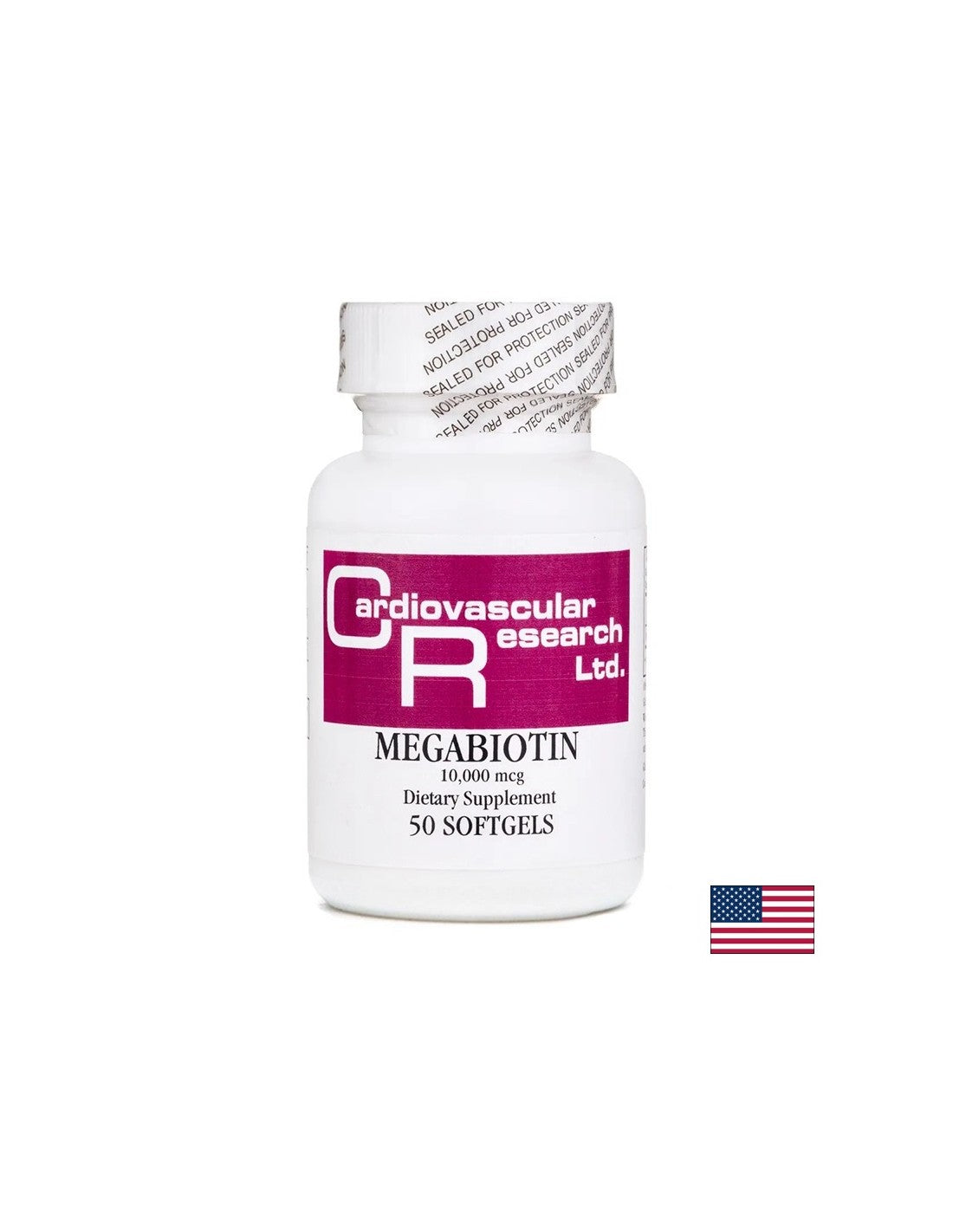 Păr, piele și unghii - Mega Biotin (Vitamina B7), 10.000 µg x 50 capsule softgel