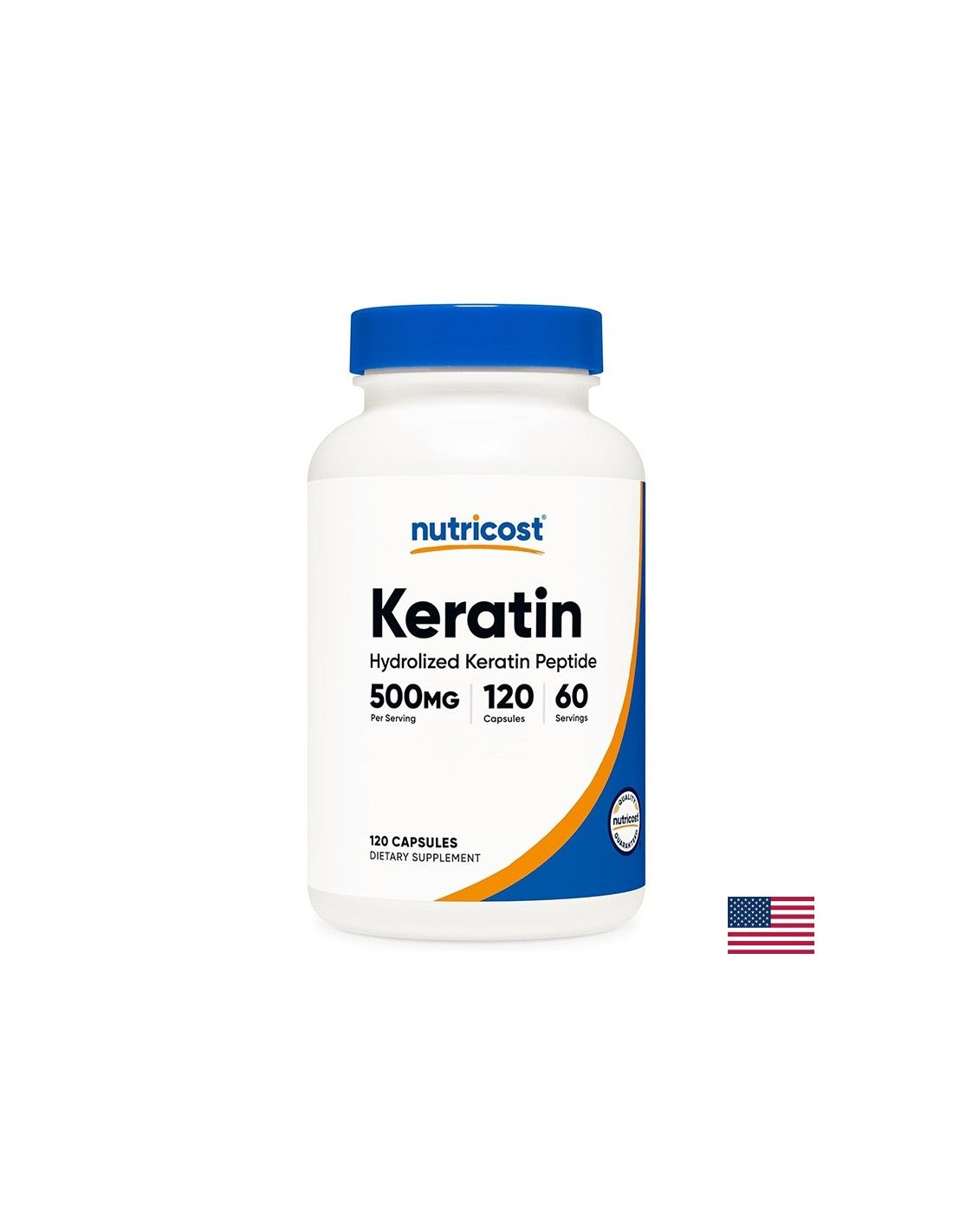 Păr, piele, unghii - Keratină (peptide de keratina hidrolizată), 250 mg x 120 capsule