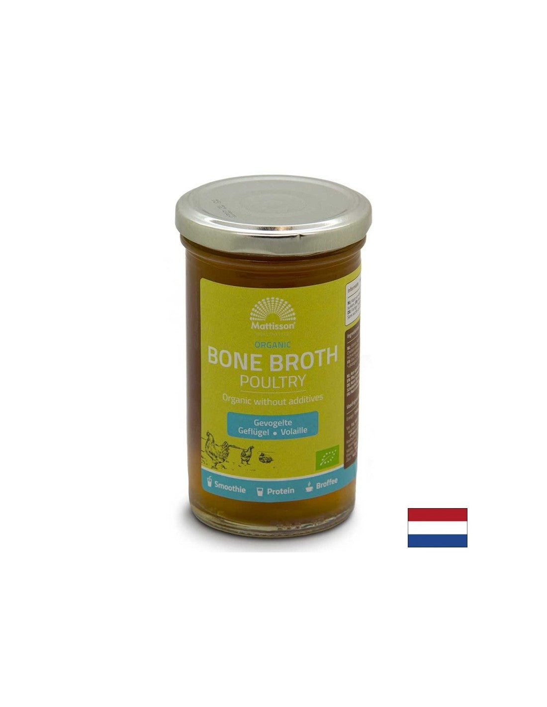 Bulion de oase de pasare Bio, 240 ml Mattisson Healthstyle