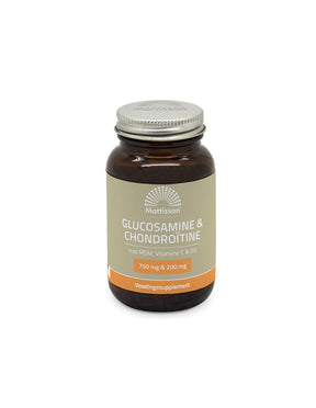 Bones and joints - Glucosamine, Chondroitin, MSM + vitamins C, D3, 60 tablets Mattisson Healthstyle - Nutra Best Europe