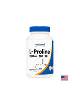 Oasele și articulațiile - L-Proline, 500 mg/180 capsule, 90 doze Nutricost