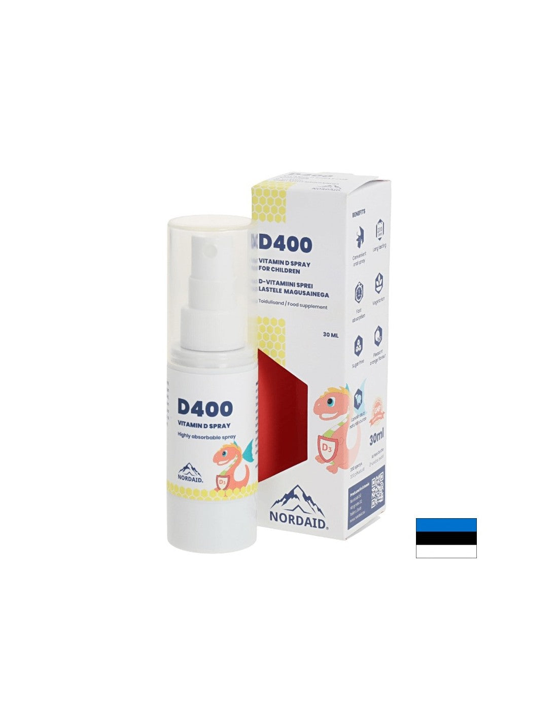 Oasele, dinții și apărarea imunitară - Vitamina D3 400 UI, spray pentru gură, 30 ml / 200 spray-uri Nordaid