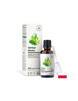 Circulația și funcționarea creierului - Ginkgo Biloba, 50 ml Aura Herbals