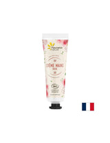 Crema de maini cu apa florala de trandafir Damascena, unt de Shea si Aloe Vera, 30 ml Fleurance Nature