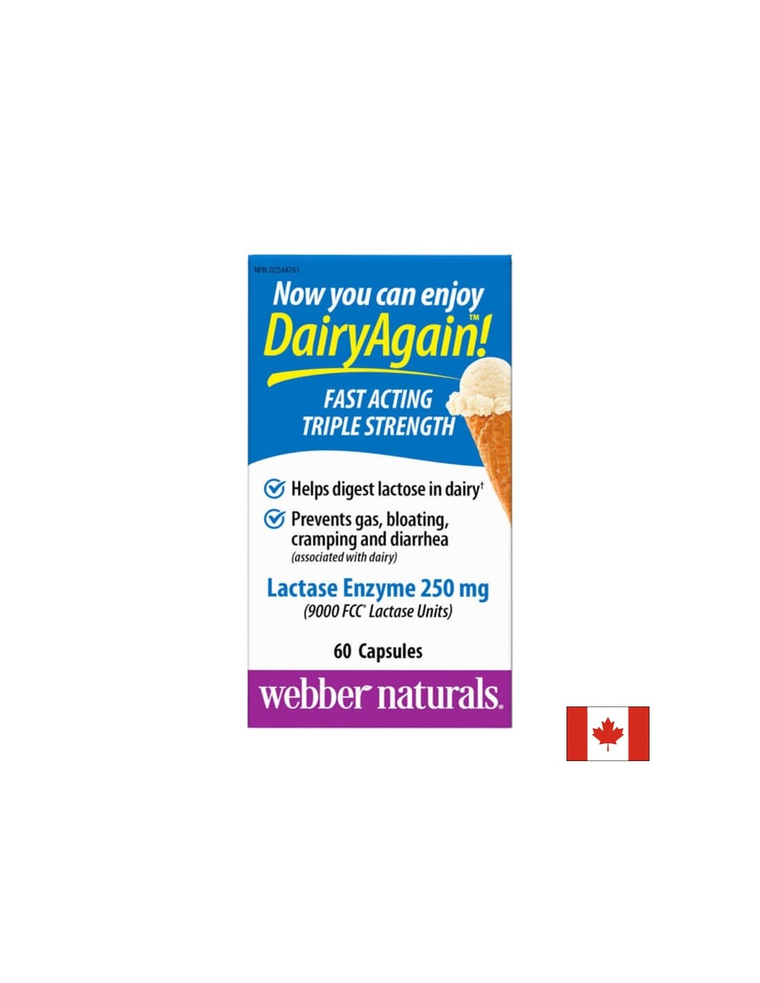 Lactase Enzyme - Enzima lactază, 60 capsule
