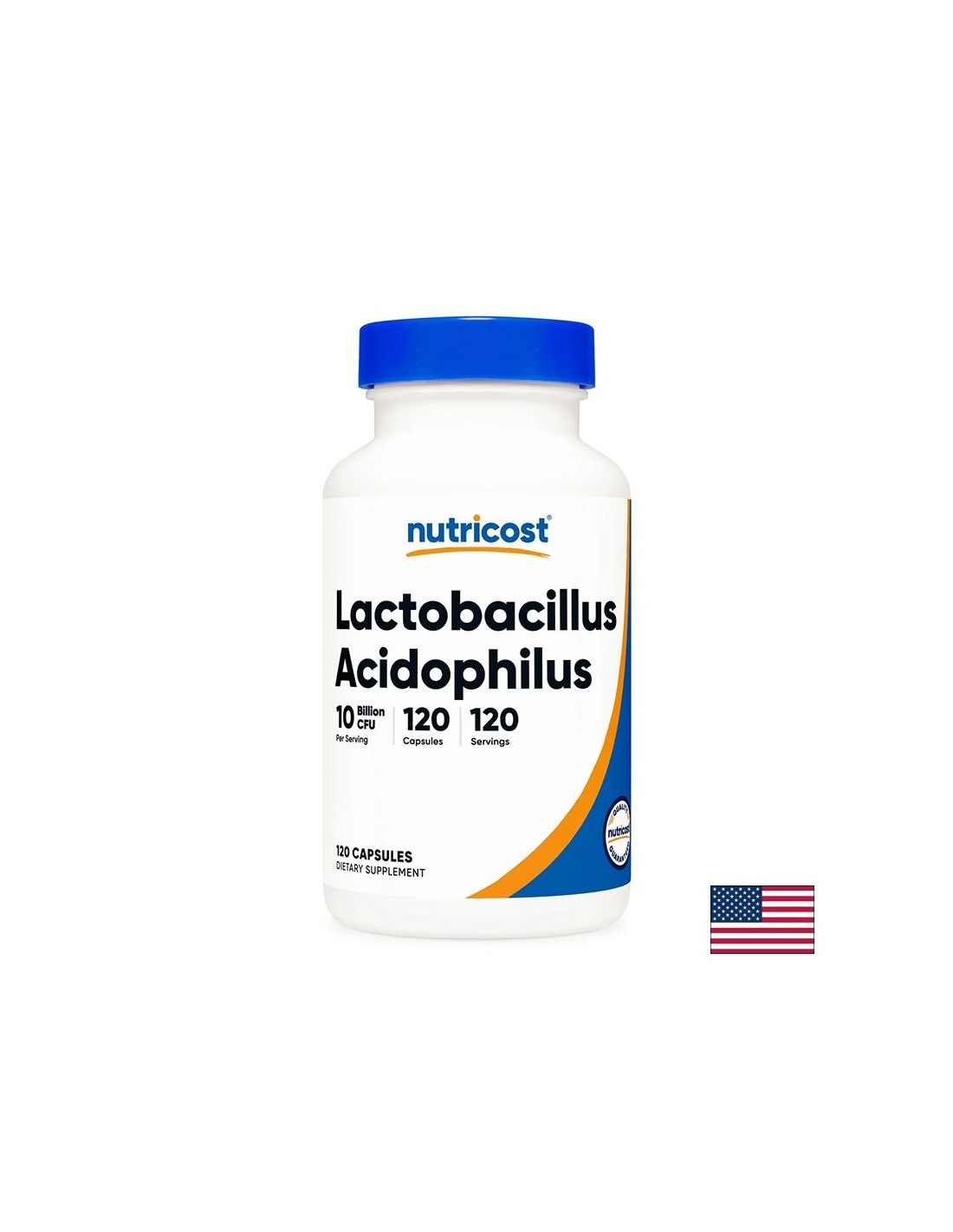 Lactobacillus Acidophilus 10 miliarde de probiotice active - Echilibru intestinal și protecție probiotică, 120 capsule