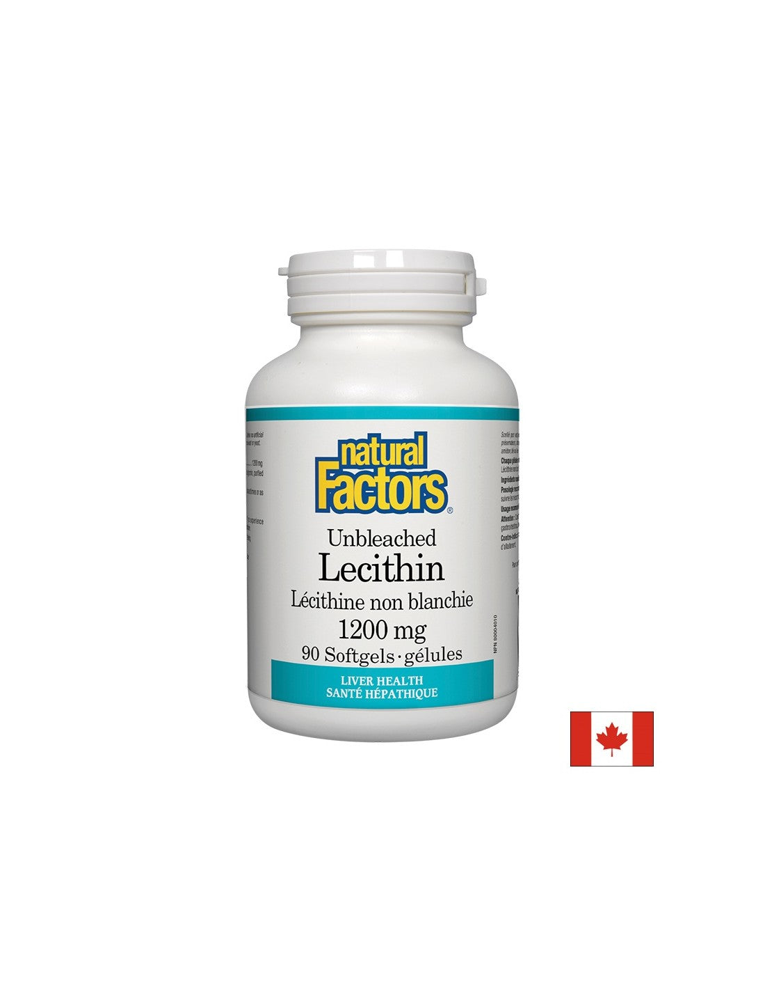 Lecitină nealbită 1200 mg - 90 capsule de gel