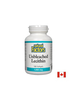 Lecitină nealbită 1200 mg - 180 capsule de gel