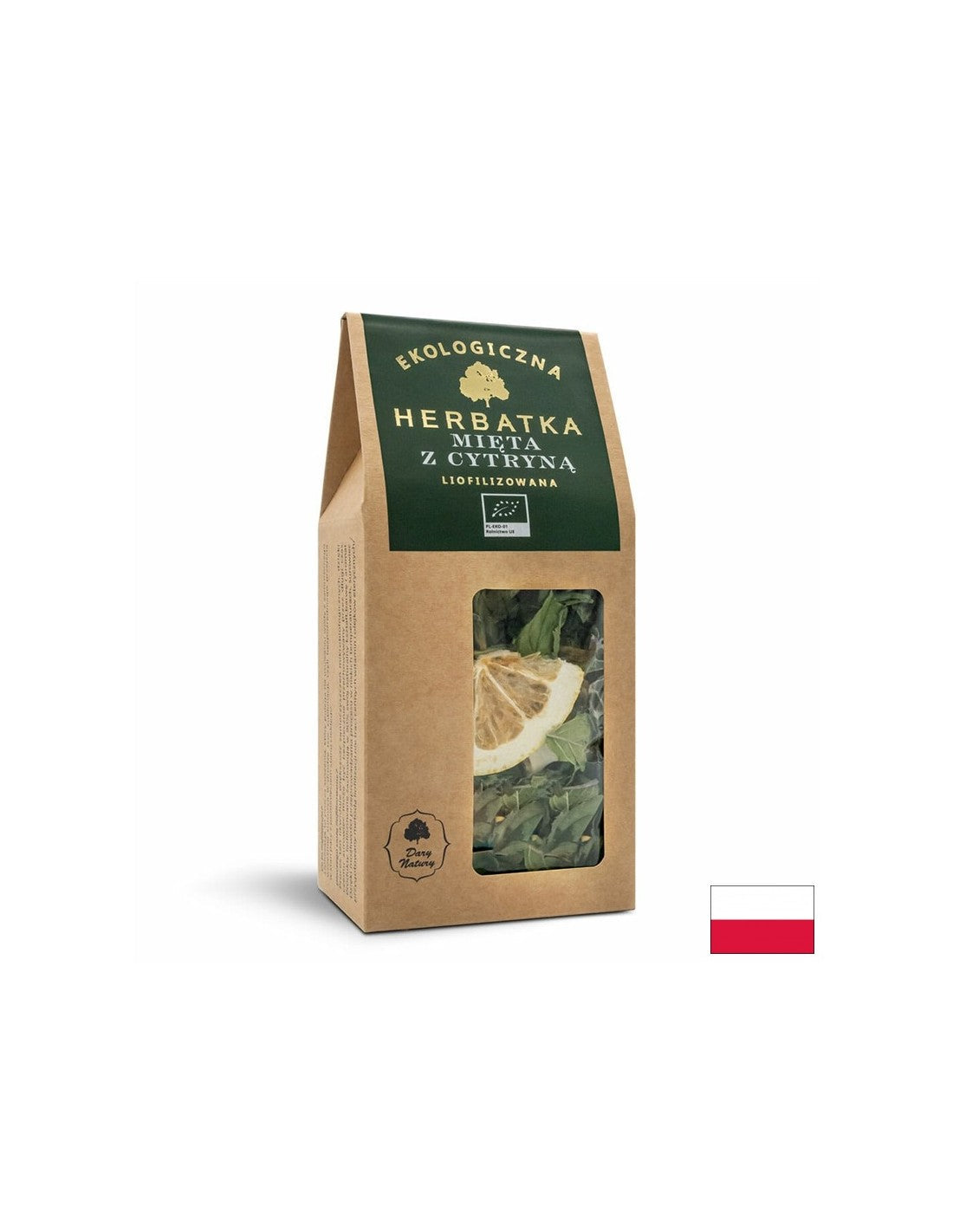 Ceai din plante liofilizate Menta cu lamaie Bio, 25 g Dary Natury