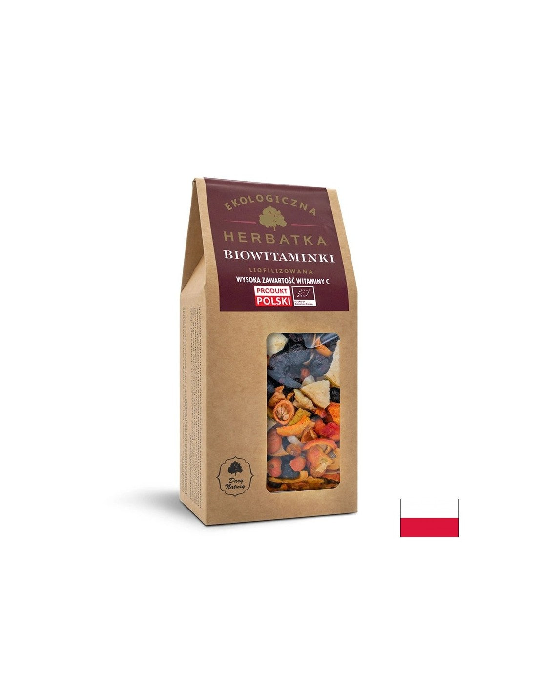 Ceai liofilizat din fructe si ierburi Bio, 80 g Dary Natury