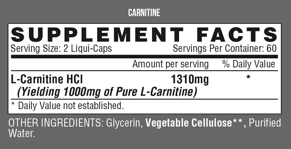 Lipo 6 / L-Carnitina - 120 capsule de gel