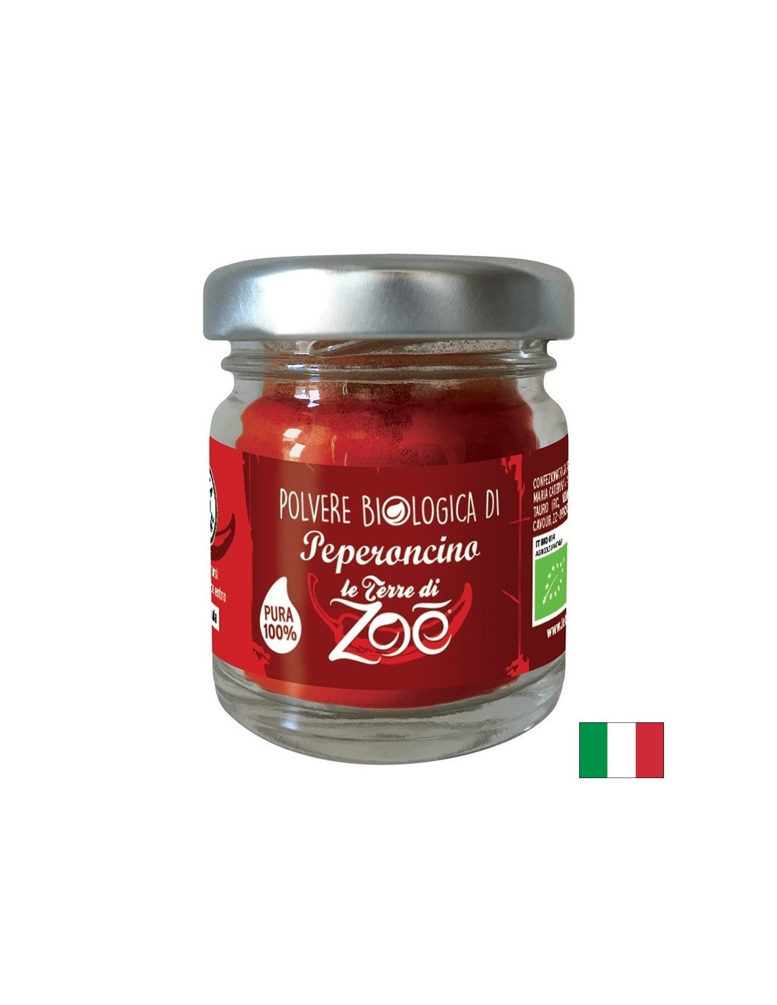 Fulgi de ardei roșu organic, 100 g