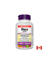 Maca pentru bărbați x 60 de capsule Webber Naturals