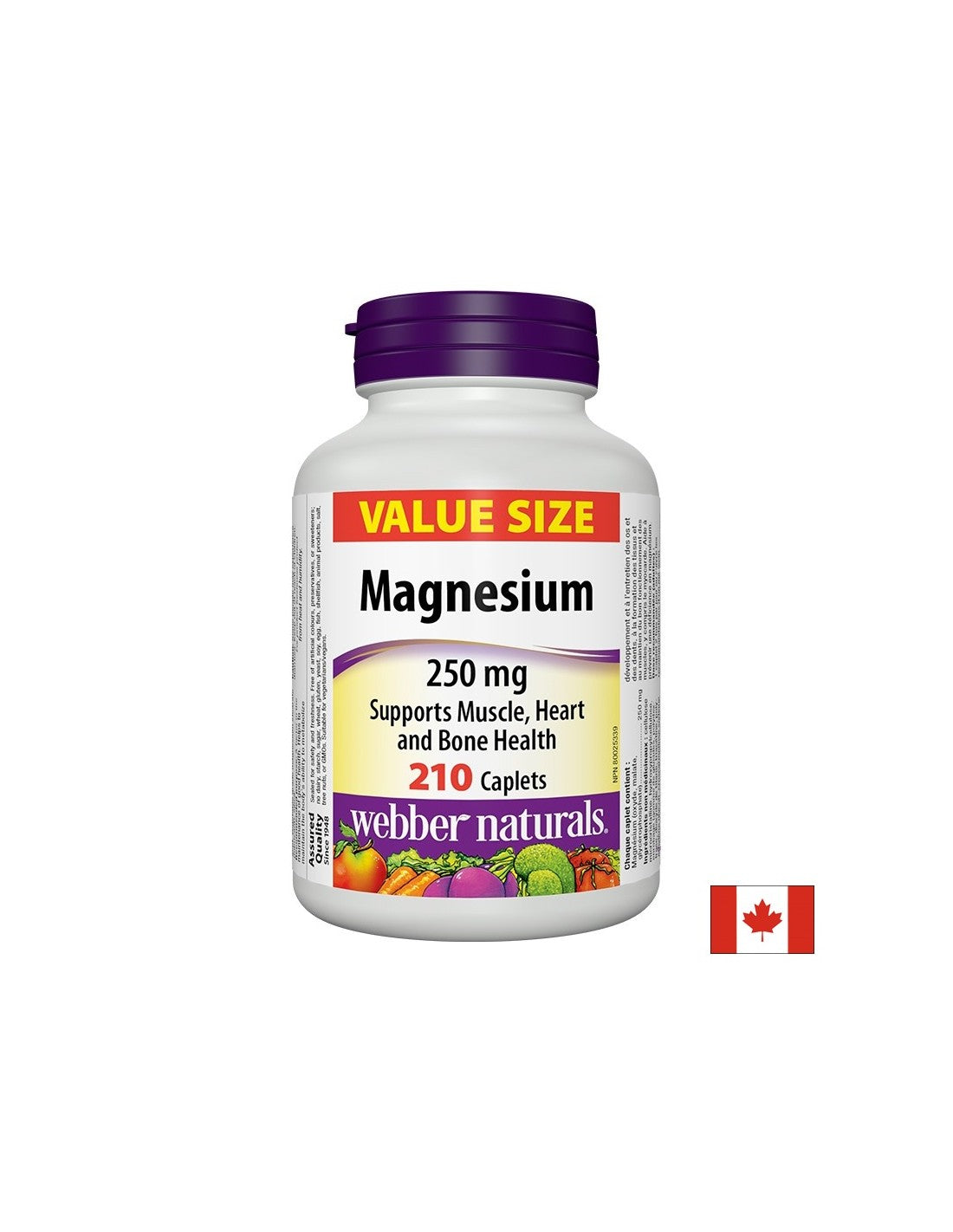 Magneziu - magneziu (oxid, malat, glicerofosfat) 250 mg, 210 capsule
