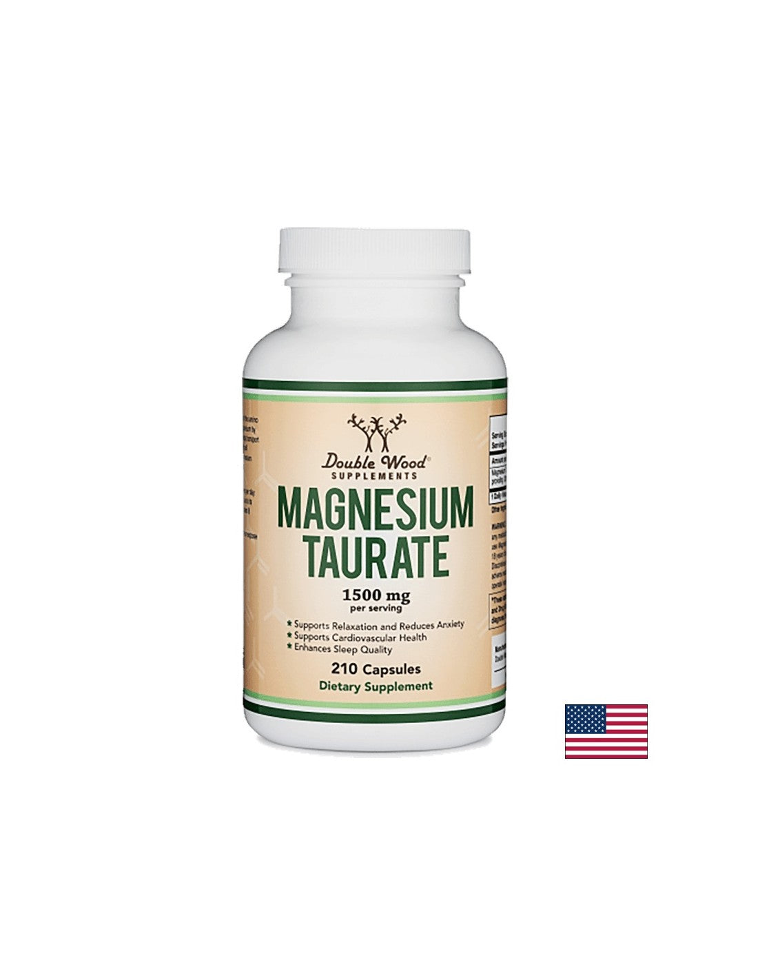 Taurat de magneziu/ Taurat de magneziu, 210 capsule Double Wood