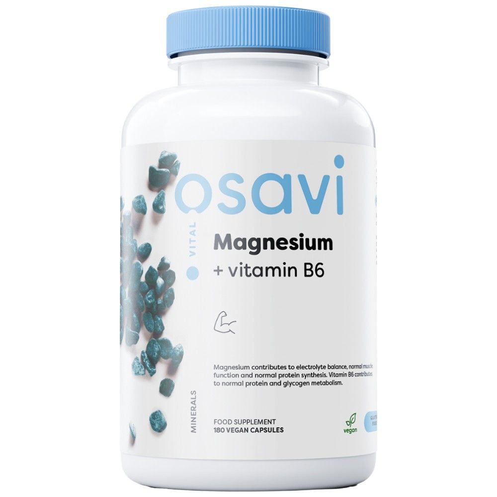 Citrat de magneziu + Vitamina B6 - 180 capsule