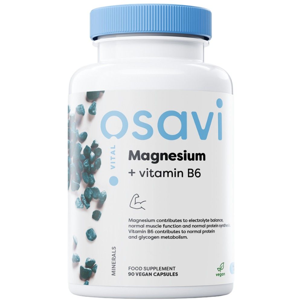 Citrat de magneziu + Vitamina B6 - 90 capsule