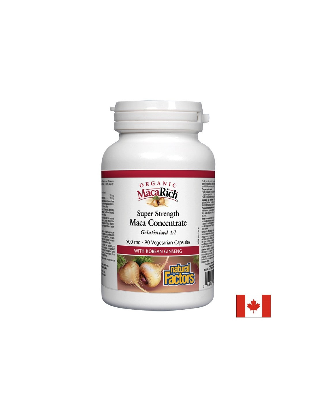 MacaRich® Concentrat organic de Maca 4:1/ Maca 500 mg x 90 capsule
