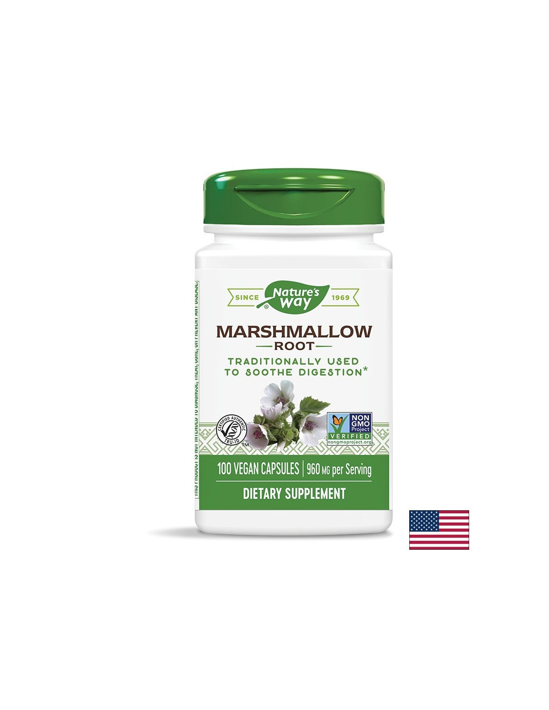 Rădăcină de marshmallow 480 mg - 100 capsule