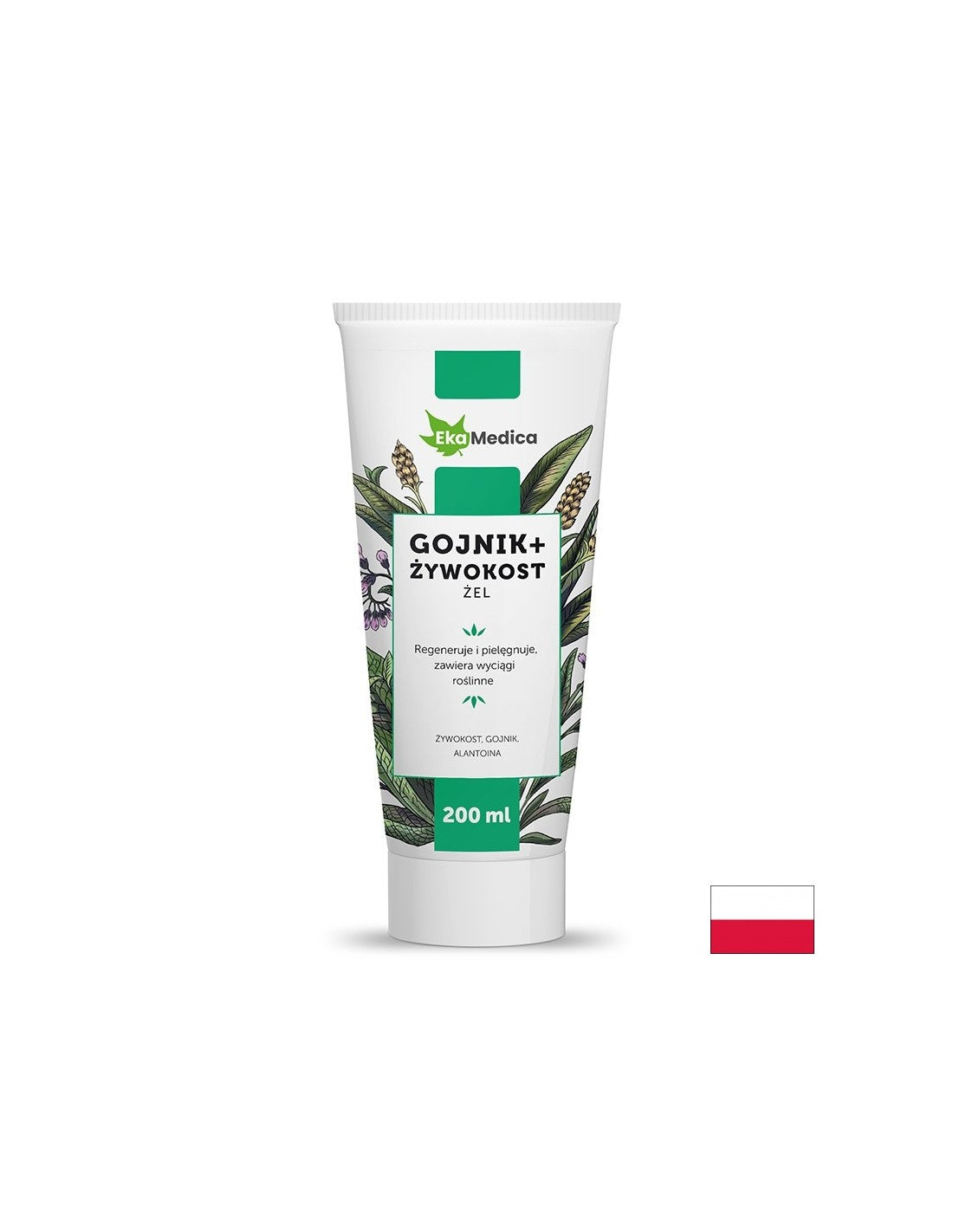 Gel de masaj cu ceai de salvie si neagra neagra, 200 ml EkaMedica